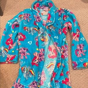 My Little Pony Kids Pajama Robe - Blue and Pink